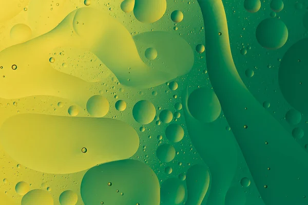 Abstract Background Water Oil Macro Image Green Color — Stock Photo, Image