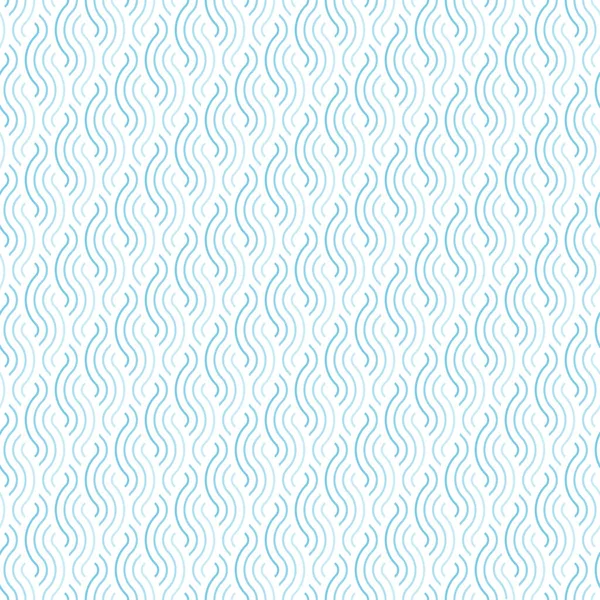 Abstrait Ligne Bouclée Motif Sans Couture Fond Texture Bleue — Image vectorielle