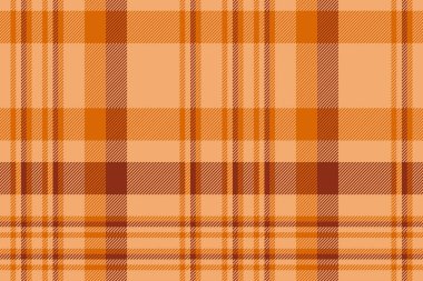 ekose arka plan gingham kontrol kumaş dokusu kahverengi renkli tartan vektör dikişsiz desen çizimi tekstil