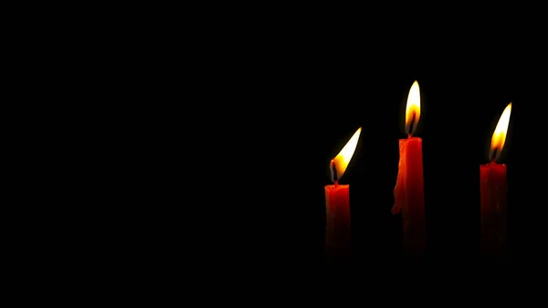 Red Candle Dark — Stock Photo, Image