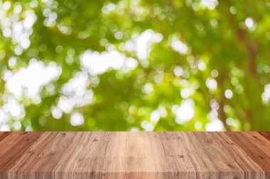 Tahta üst görünüm boş