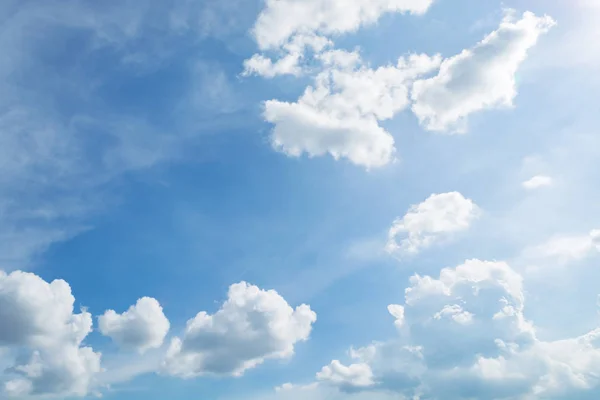 Clouds white soft in the vast blue sky — Stock Photo, Image