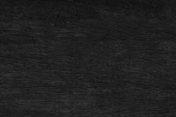 Dřevěný Černý Stůl Pozadí Tmavá Horní Textura Prázdná Pro Design — Stock fotografie
