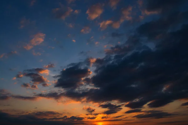 Pôr Sol Céu Paisagem Fundo — Fotografia de Stock