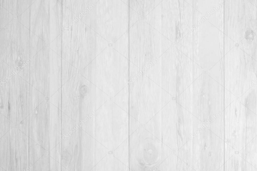 White wooden planed timber flooring, wall, background surface blank for design your product
