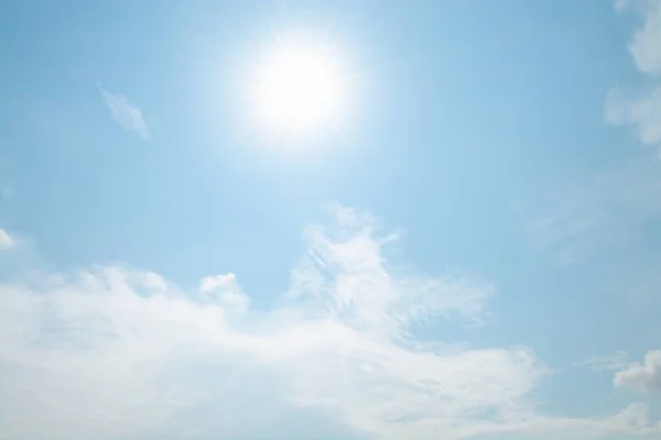 Plane Flying Sky Brightest Weather Summer Season — Stock Photo, Image