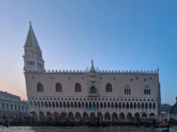 Büyük Kanal Venedik 'ten Doge Sarayı Manzarası 