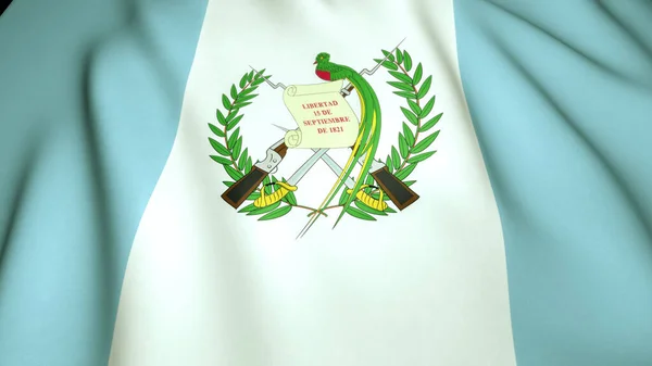Macha Realistyczna Flaga Gwatemali Tle Ilustracja — Zdjęcie stockowe