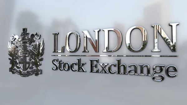 Metal Londra Borsa Grubu bir binanın ön cephesinde amblem oluşturuyor.