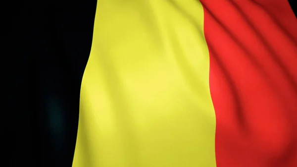 Κυματίζοντας Ρεαλιστικό Φόντο Σημαία Του Βελγίου Εικονογράφηση — Φωτογραφία Αρχείου