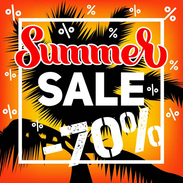 Devasa satışlar ve el çizimi harfli indirimli afişler..