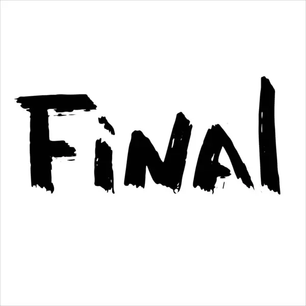 Son satış el. Harfler.