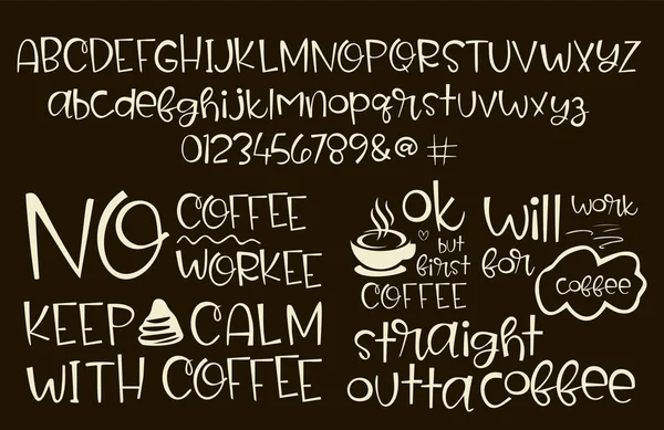 Schrift Alphabet Schrift Handgefertigte Handgeschriebene Vektor Etikettendesign Alten Stile Shadow — Stockvektor