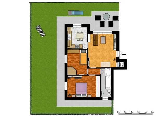 Çizim katı planı. 2D kat planı.