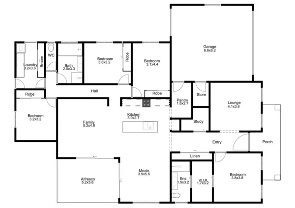 Plano Interior Planta Para Bienes Raíces Plan Casero Diseño Del —  Fotos de Stock