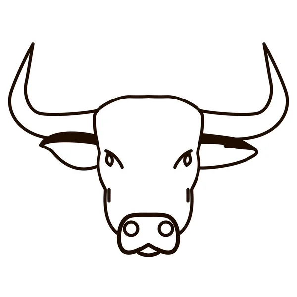 Корова Векторная Иллюстрация Изолированная Белом Фоне — стоковый вектор