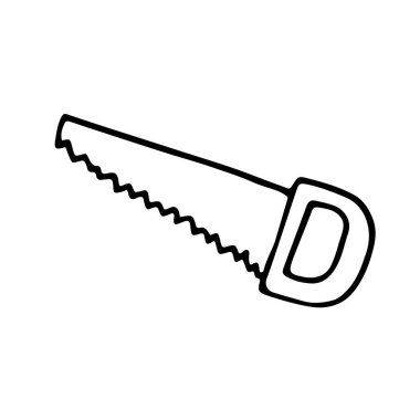 Gördün mü? Karalama biçiminde el çizimi vektör çizimi, beyaz arkaplanda izole edilmiş.