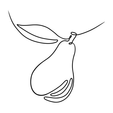 Armut, sürekli çizgi. Beyaz arkaplanda izole edilmiş vektör illüstrasyonu.