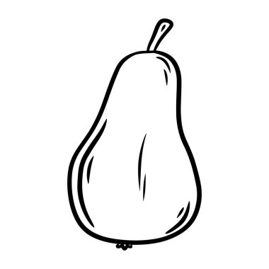 Armut. Karalama biçiminde el çizimi vektör çizimi, beyaz arkaplanda izole edilmiş.