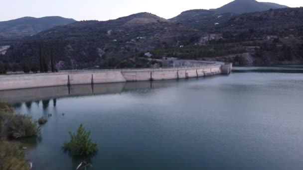 Vue Aérienne Réservoir Beznar — Video