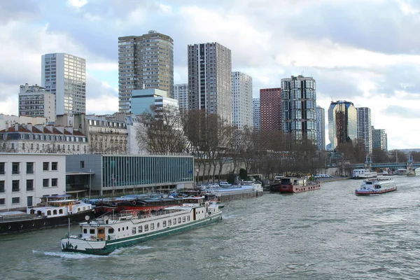 Río Sena París Capital Ciudad Más Poblada Francia —  Fotos de Stock