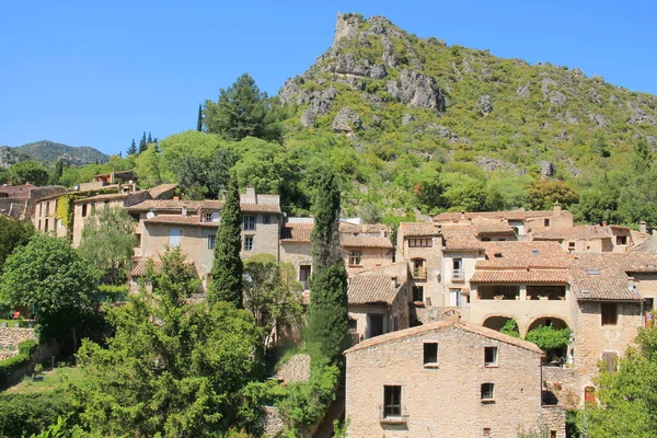 Den Fantastiska Byn Saint Guilhem Desert Herault Valley Vackraste Byarna — Stockfoto