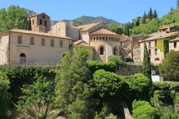 Den Fantastiska Byn Saint Guilhem Desert Herault Valley Vackraste Byarna — Stockfoto