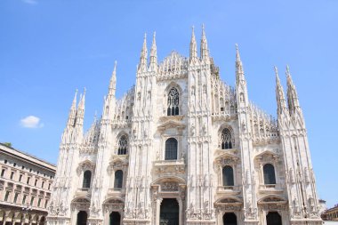 Muhteşem Milano Katedrali, Duomo di Milano, Square Piazza Duomo, İtalya dünyanın en büyük Gotik katedrali