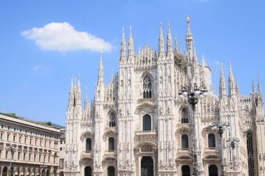 Muhteşem Milano Katedrali, Duomo di Milano, Square Piazza Duomo, İtalya dünyanın en büyük Gotik katedrali