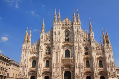 Muhteşem Milano Katedrali, Duomo di Milano, Square Piazza Duomo, İtalya dünyanın en büyük Gotik katedrali