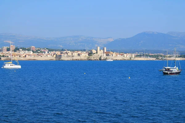 Panoramic View Old Fortified Town Antibes France — Stock Photo, Image