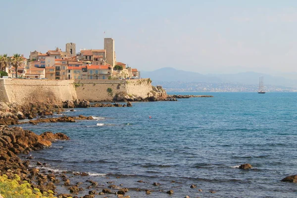 Vieille Ville Fortifiée Antibes Célèbre Musée Picasso Côte Azur France — Photo