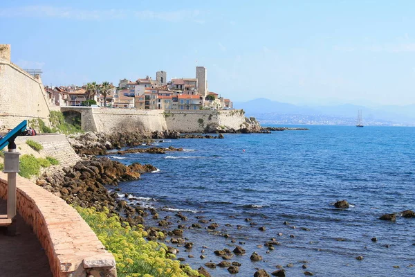 Antigua Ciudad Fortificada Antibes Famoso Museo Picasso Costa Azul Francia —  Fotos de Stock