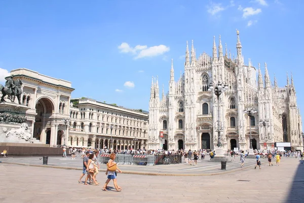 Étonnante Cathédrale Milan Duomo Milano Grande Cathédrale Gothique Monde Galerie — Photo