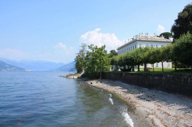 Villa Melzi Bellagio Como Gölü üzerinde, Lombardiya İtalyan bölgesinde Como Eyaleti. Yeryüzündeki Cennet, Güzel İtalya