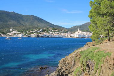 Cadaques Akdeniz köyü, Costa Brava'nın İncisi, İspanya