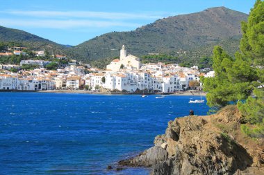 Cadaques Akdeniz köyü, Costa Brava'nın İncisi, İspanya
