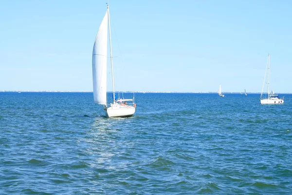 Sail Boat Mediterranean Sea France — Stock Photo, Image