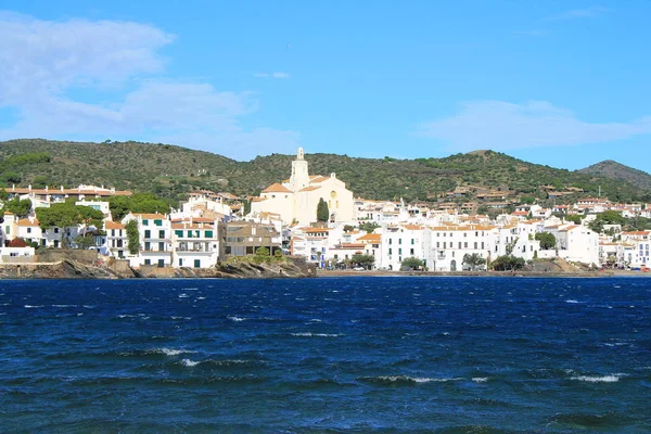Удивительная Испанская Деревня Кадакес Средиземное Море Коста Брава Каталония — стоковое фото