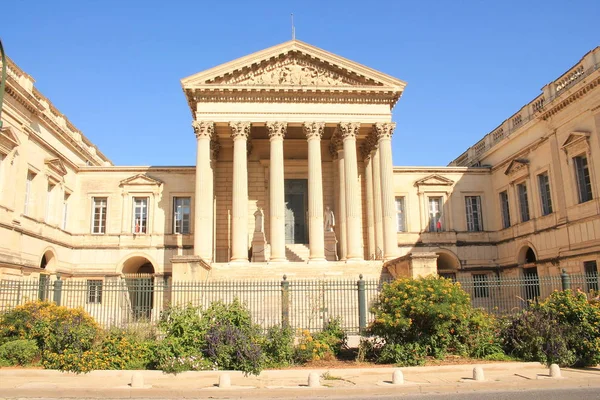 Palacio Justicia Montpellier Ciudad Sur Francia Capital Del Departamento Herault — Foto de Stock