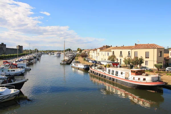 Aigues Mortes Resort Costa Región Occitanie Camargue Francia — Foto de Stock