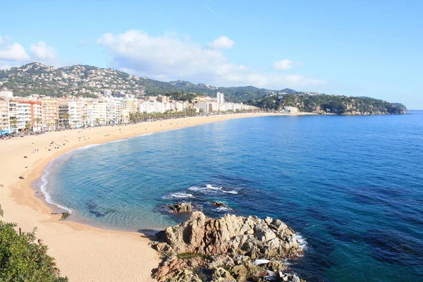 Ллоре Мар Средиземноморский Прибрежный Город Каталонии Испания Один Самых Популярных — стоковое фото