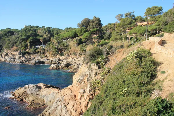 Lloret Mar Una Ciudad Costera Mediterránea Cataluña España Uno Los — Foto de Stock