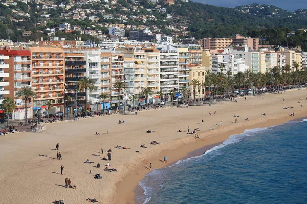 ロレット Llolet Mar スペイン カタルーニャ州の地中海沿岸の町 コスタ ブラバで最も人気のある休日のリゾートの1つ — ストック写真