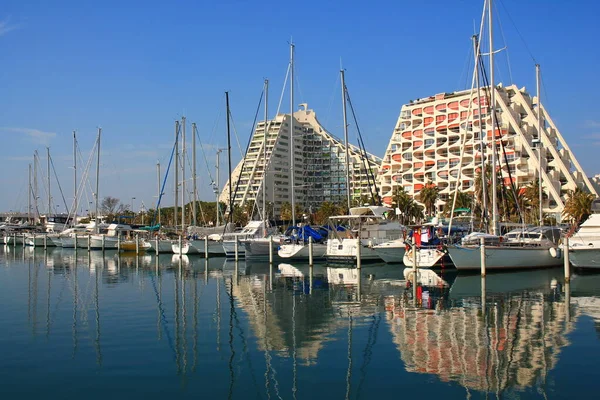 Port Plaisance Grande Motte Hérault Station Balnéaire Côte Languedoc Centre — Photo