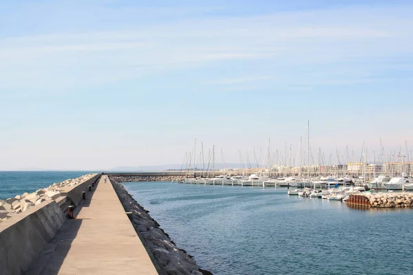 Marina Palavas Les Flots Seaside Resort Languedoc Coast South Montpellier —  Fotos de Stock