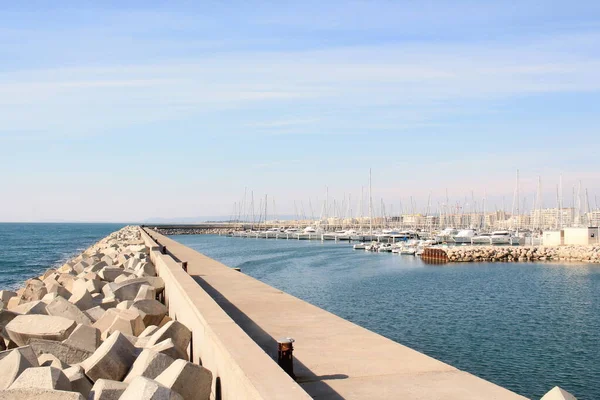 Marina Palavas Les Flots Station Balnéaire Côte Languedoc Sud Montpellier — Photo