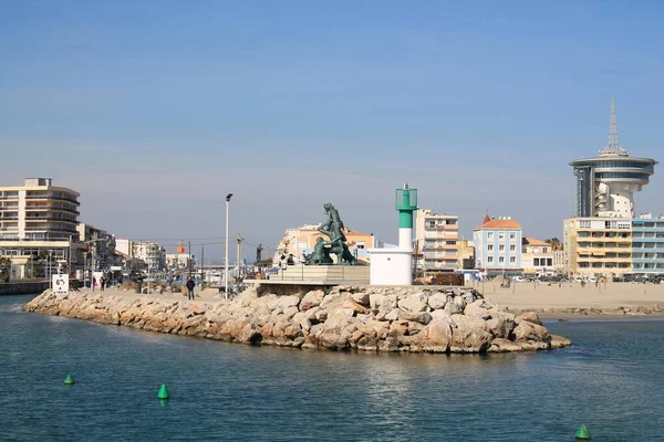 Palavas Les Flots Tengerparti Üdülőhely Languedoc Coast Franciaország — Stock Fotó