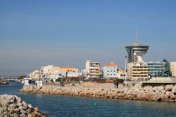 Palavas Les Flots Badeby Ved Languedoc Kysten Frankrig - Stock-foto