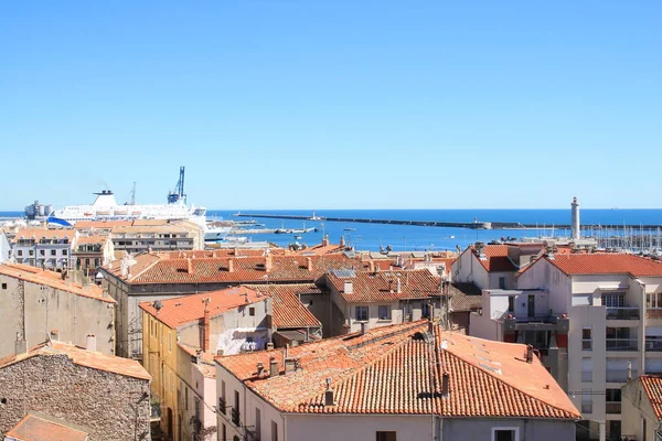 Sete Een Badplaats Enkelvoud Eiland Middellandse Zee Het Heet Het — Stockfoto